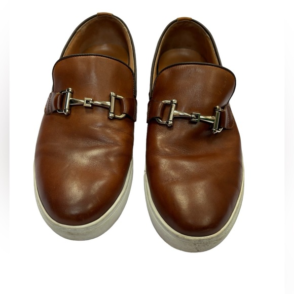Marc Nolan Men’s Boardwalk Leather Shoes/Sneakers‎ Brown Size 10 - Picture 1 of 11